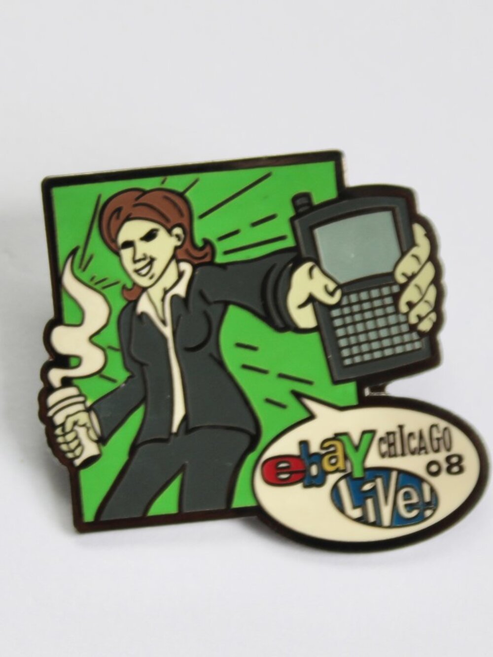 Ebay Live Chicago 2008 Lapel Pin Vintage Y2K